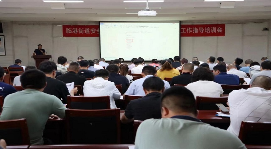安全生产“审计式、智管码”相关工作指导培训会在临港街道召开